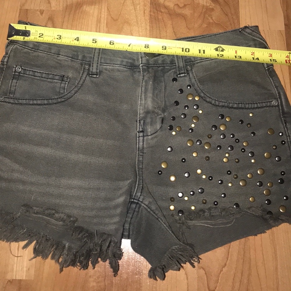 Free People Studded Jean Shorts - Picture 11 of 12